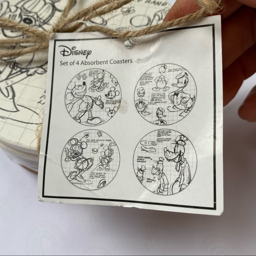 Disney Mickey Mouse and Friends Coasters Sketchbook Set 4 Character Sketch - Picture 5 of 5